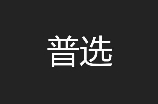 普选