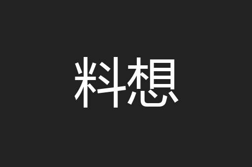料想