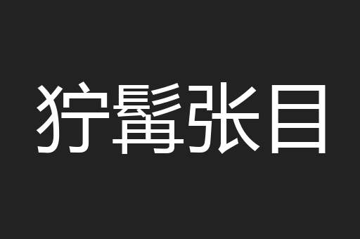 狞髯张目