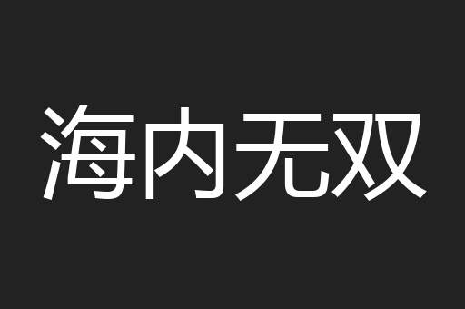 海内无双
