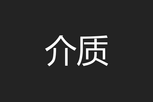 介质