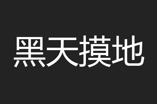 黑天摸地