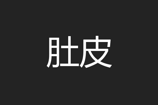 肚皮