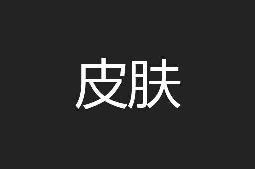 皮肤