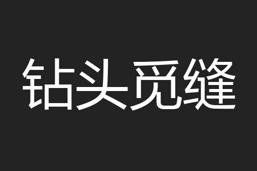钻头觅缝