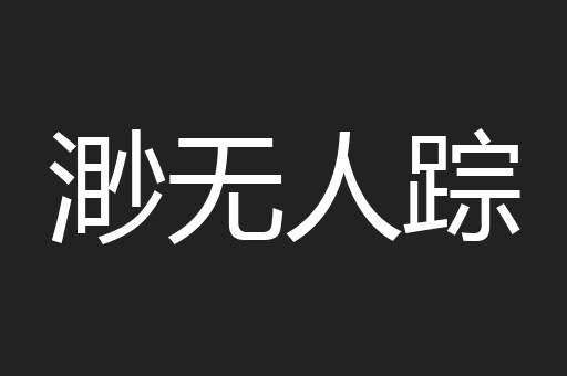 渺无人踪