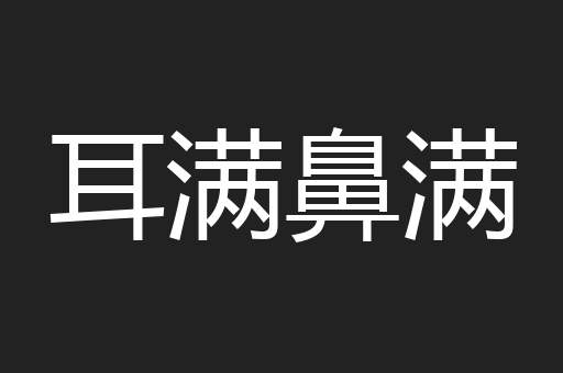 耳满鼻满