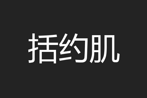括约肌