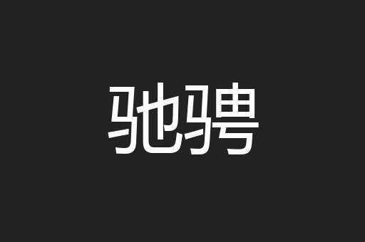 驰骋