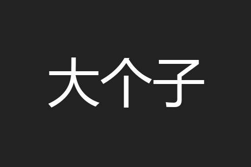 大个子