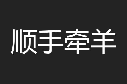 顺手牵羊