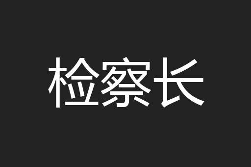 检察长
