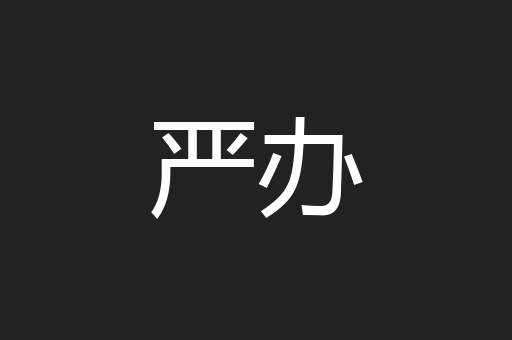 严办