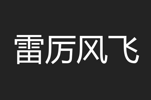 雷厉风飞