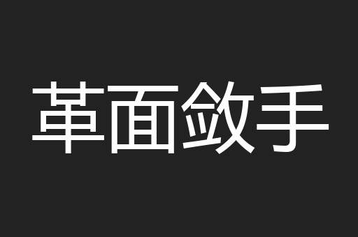 革面敛手