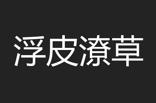 浮皮潦草