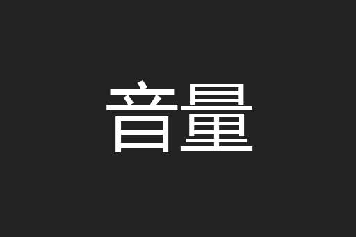音量