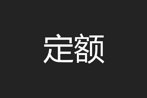 定额