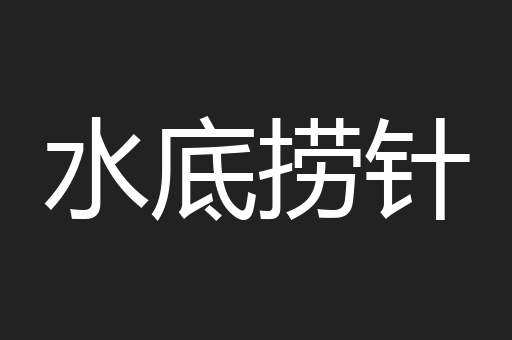 水底捞针