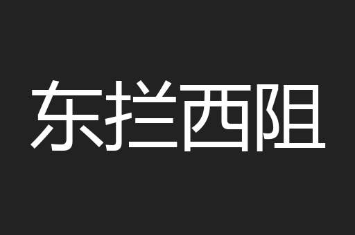 东拦西阻