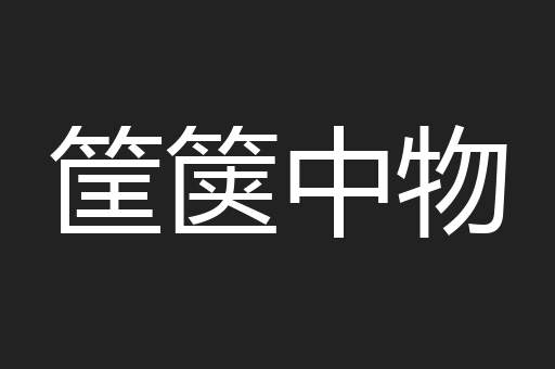 筐箧中物