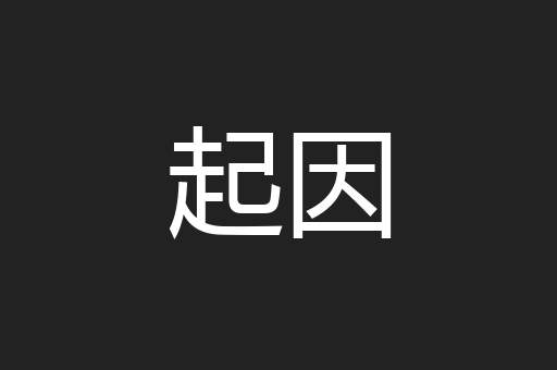 起因