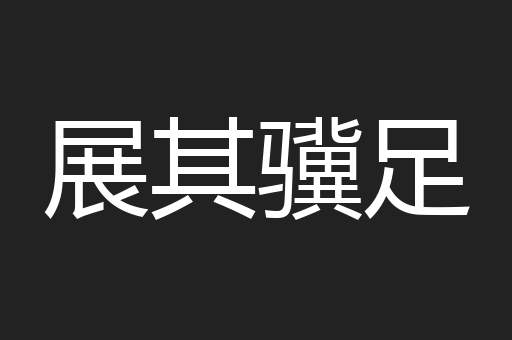 展其骥足
