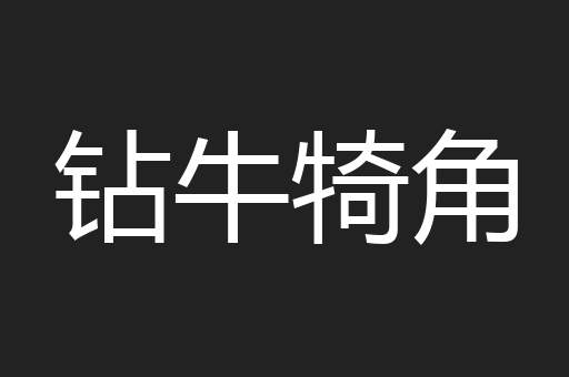 钻牛犄角