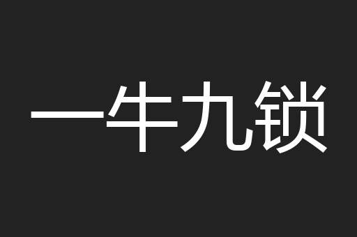 一牛九锁