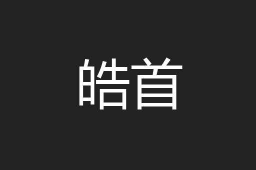 皓首