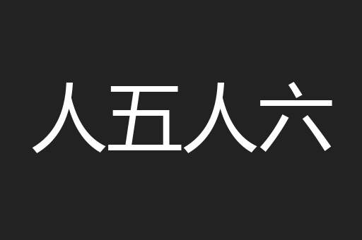人五人六