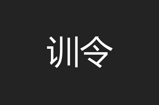 训令