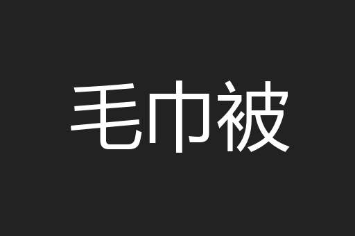 毛巾被