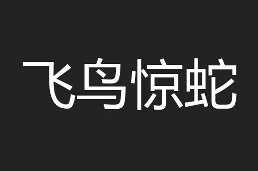飞鸟惊蛇