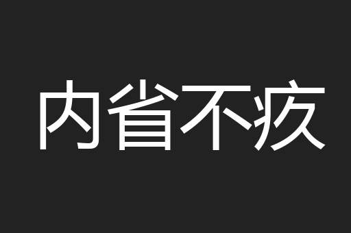 内省不疚