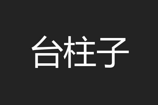 台柱子