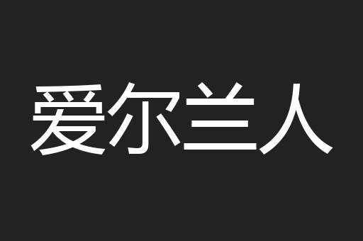 爱尔兰人