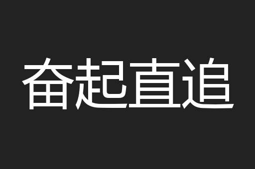 奋起直追
