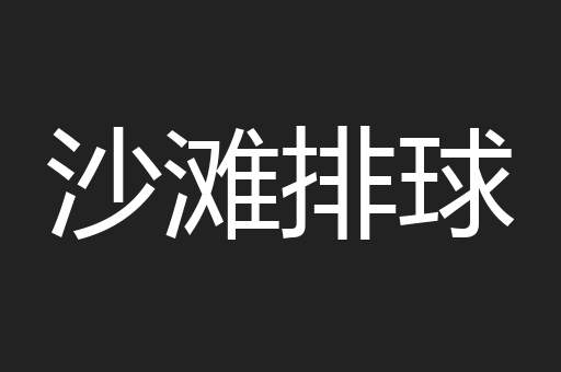 沙滩排球