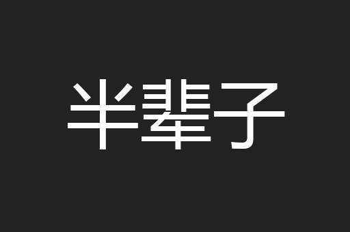 半辈子