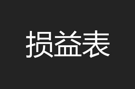 损益表