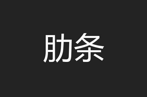肋条