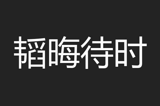 韬晦待时