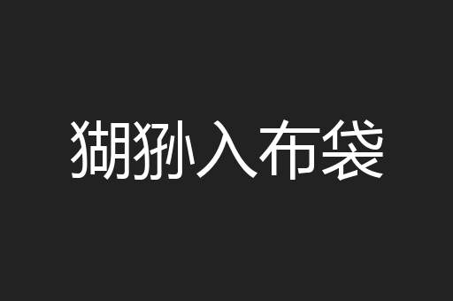 猢狲入布袋