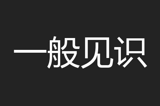 一般见识