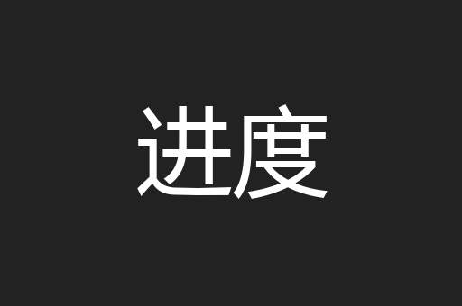进度