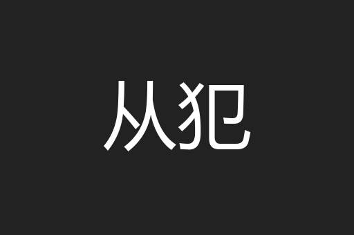 从犯
