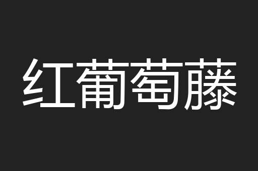 红葡萄藤