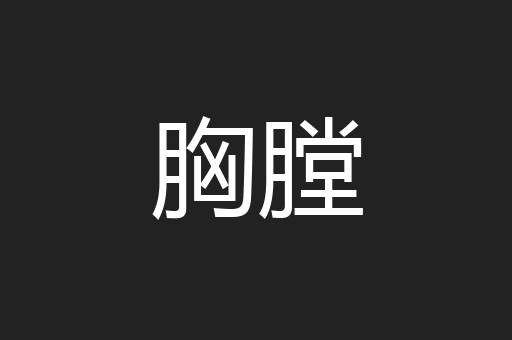 胸膛