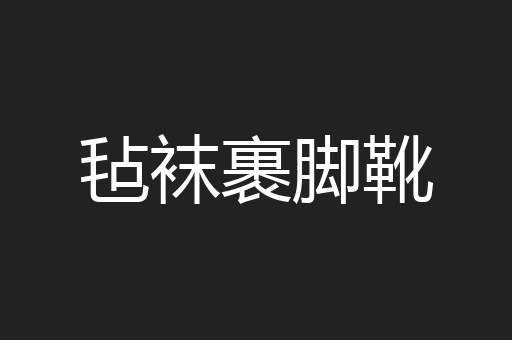 毡袜裹脚靴